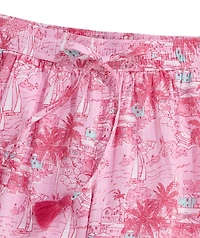 OUTLET Printed Pull-On Shorts