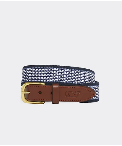 Boys' Micro Whale Classic Canvas Club Belt
