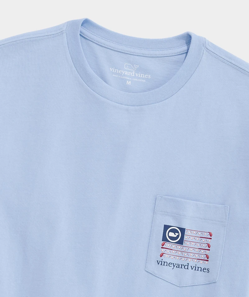 Americana Golf Flag Short-Sleeve Pocket Tee
