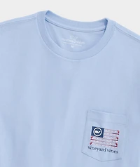 Americana Golf Flag Short-Sleeve Pocket Tee