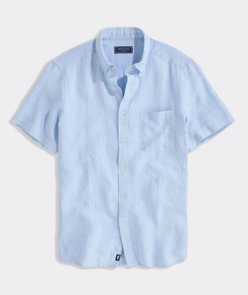 Surfside Solid Linen Short-Sleeve Shirt