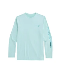 OUTLET Whale Outline Long-Sleeve Performance Tee