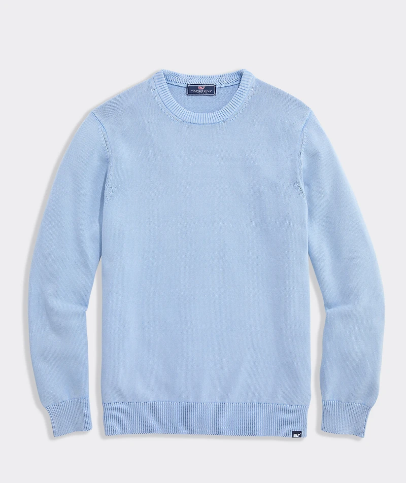 Garment-Dyed Cotton Crewneck