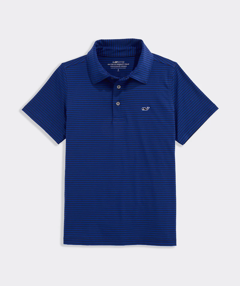 Boys' Bradley Stripe Sankaty Performance Polo