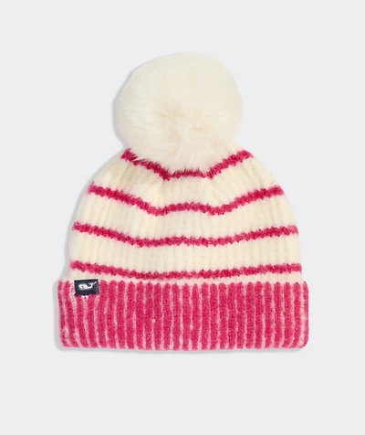 Girls' Stripe Beanie