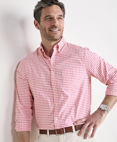 Skysail Gingham Performance Cotton Shirt