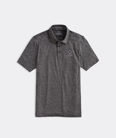 Miami Marlins Destin Stripe Sankaty Polo