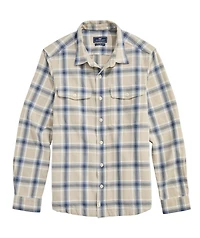 OUTLET Twill Plaid Shirt Jacket