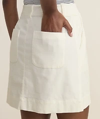 Corduroy Button-Front Skirt