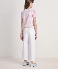 Girls' Chino Wide-Leg Sailor Pants