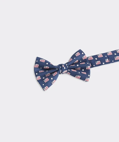 Boys' Flags & Stars Printed Bow Tie