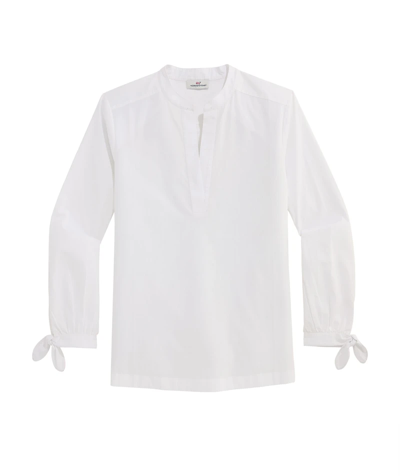 OUTLET Poplin Popover Top