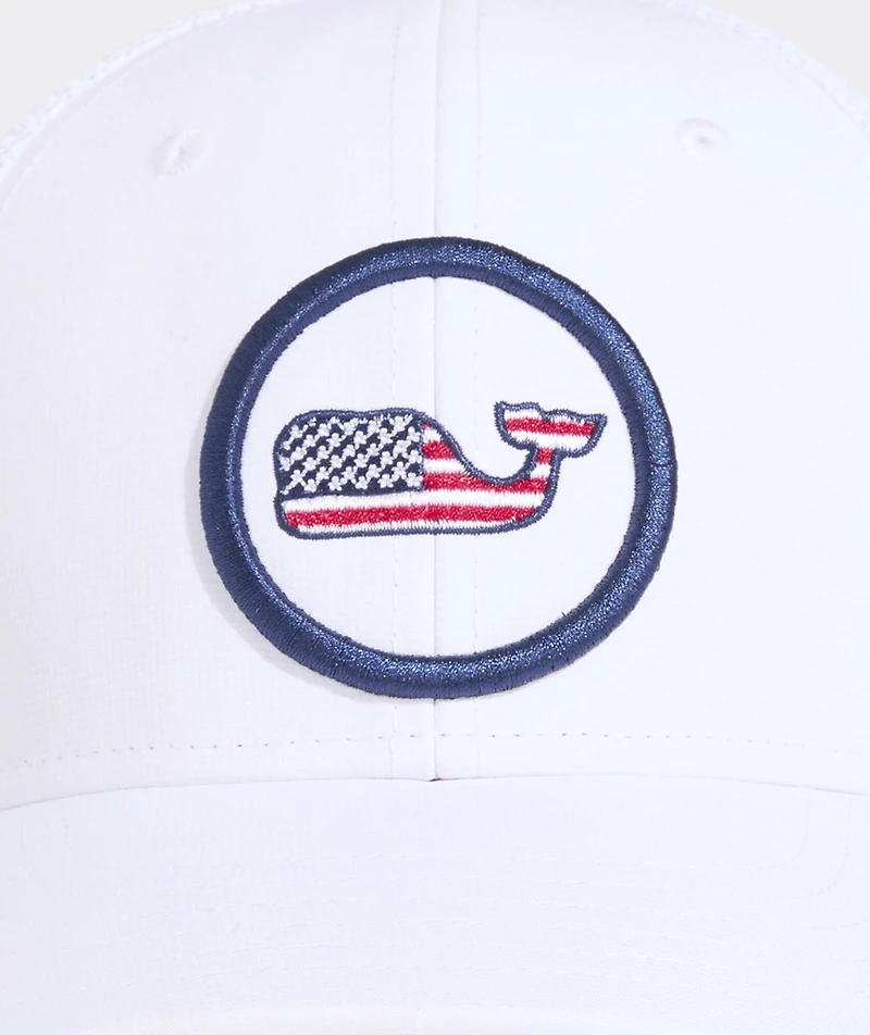 Boys' Flag Whale Dot Trucker Hat