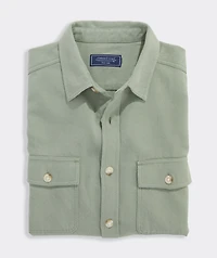 Clifton Solid Midweight Twill Utility Shirt