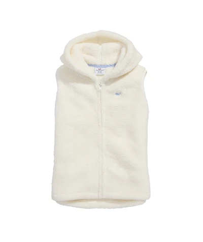 OUTLET Girls' Fuzzy Hooded Vest