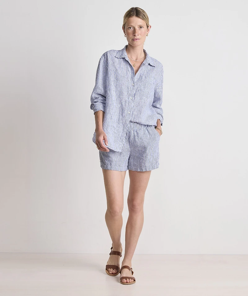 Linen Pull-On Shorts