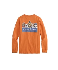 OUTLET Kids' Halloween Dog Logo Box Long-Sleeve Pocket Tee