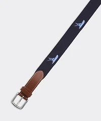 Sportfisher Embroidered Canvas Club Belt