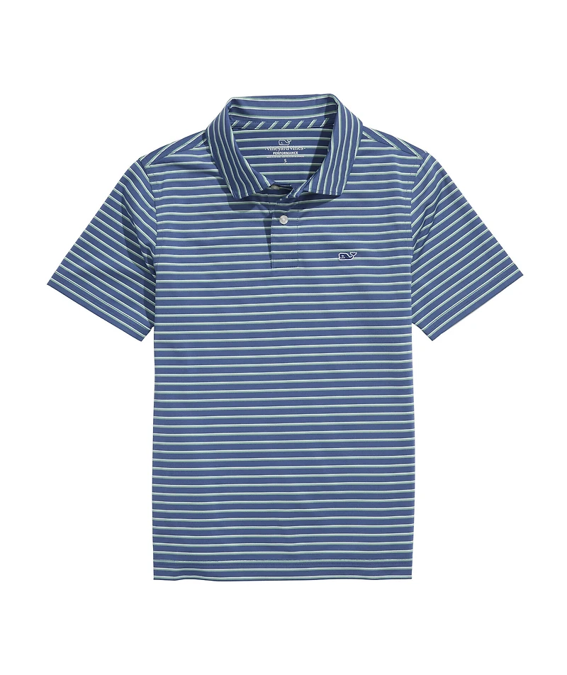 OUTLET Boys' Stripe Performance Polo