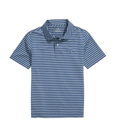 OUTLET Boys' Stripe Performance Polo