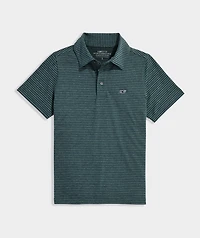 Boys' Performance Bradley Stripe Sankaty Polo