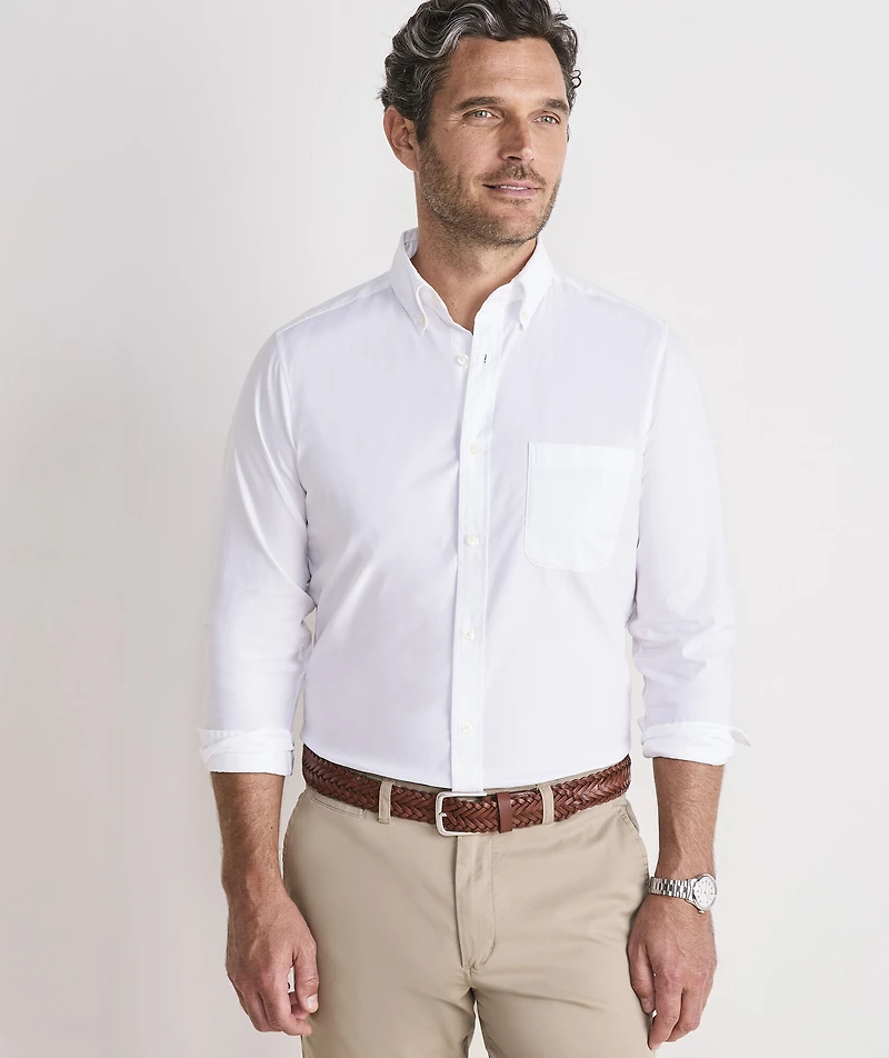 Breakwater Solid Performance Cotton Slim Fit Shirt