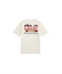 OUTLET Girls' Ice Cream Whale Short-Sleeve Pocket Tee
