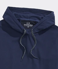 Grid Fleece Textured Hoodie