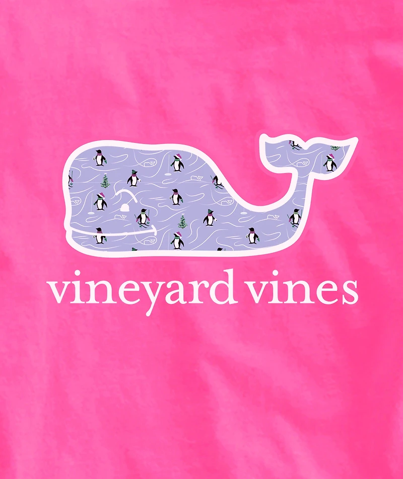 OUTLET Girls' Penguin & Whales Whale Long-Sleeve Pocket Tee