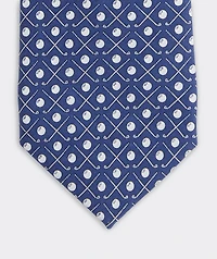 Boys' Golf Clubs Silk Tie