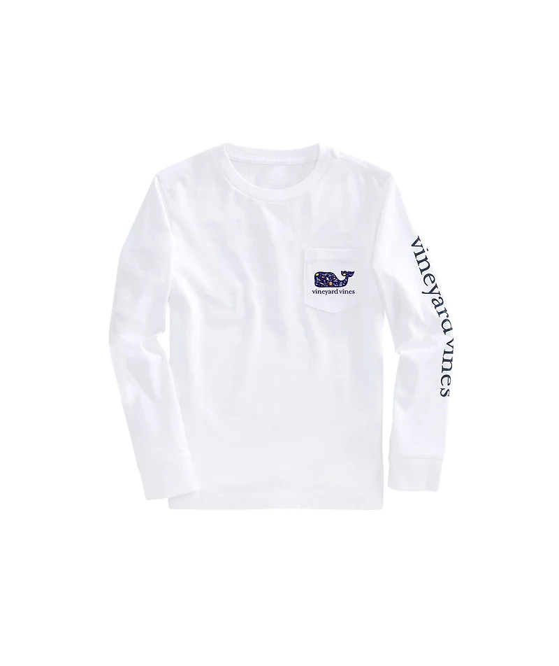 OUTLET Kids' Halloween Trick Or Treat Whale Long-Sleeve Pocket Tee