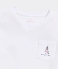 Girls' Ballerina Whale Long-Sleeve Pocket Tee