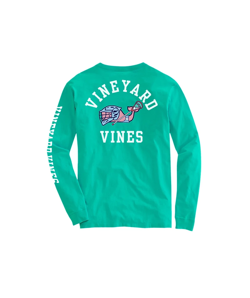 OUTLET Boys' Lacrosse Player Whale Long-Sleeve Tee