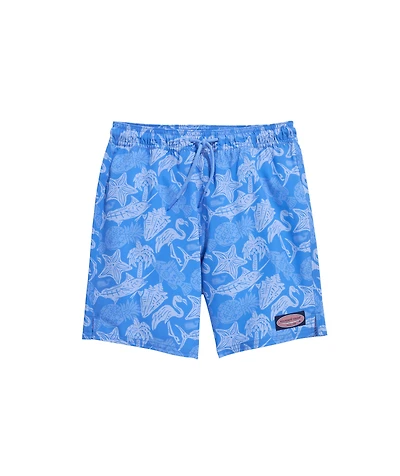 OUTLET Boys' Printed Chappy Swim Trunks