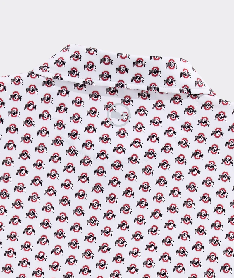 The Ohio State University Men's Printed Sankaty Polo