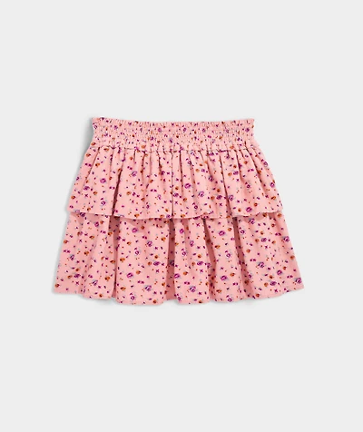 Girls' Corduroy Smocked-Waist Skirt