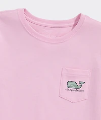 Girls' Camo Whale Short-Sleeve Pocket Tee