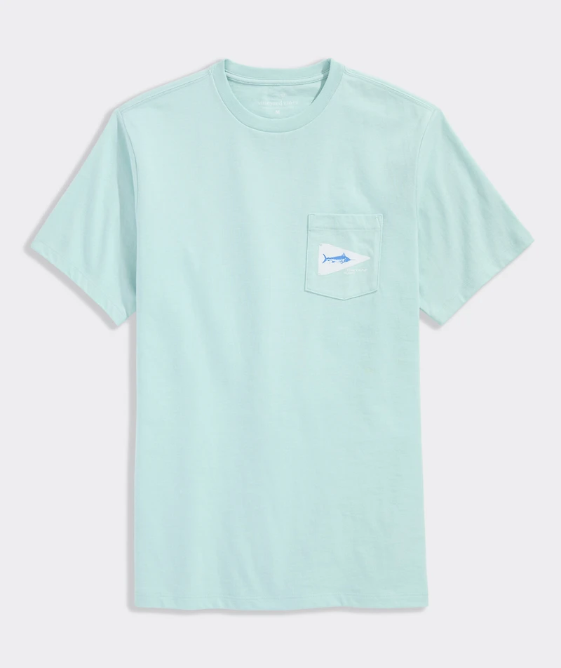 Marlin Release Flag Short-Sleeve Pocket Tee