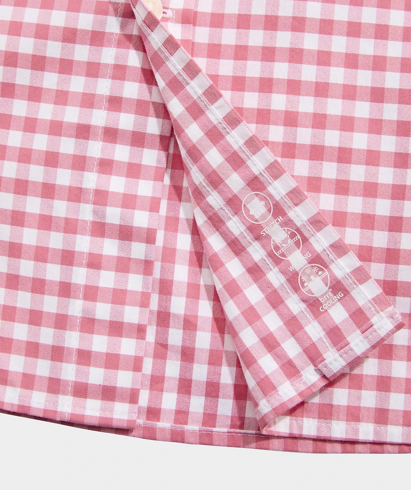 Skysail Gingham Performance Cotton Shirt