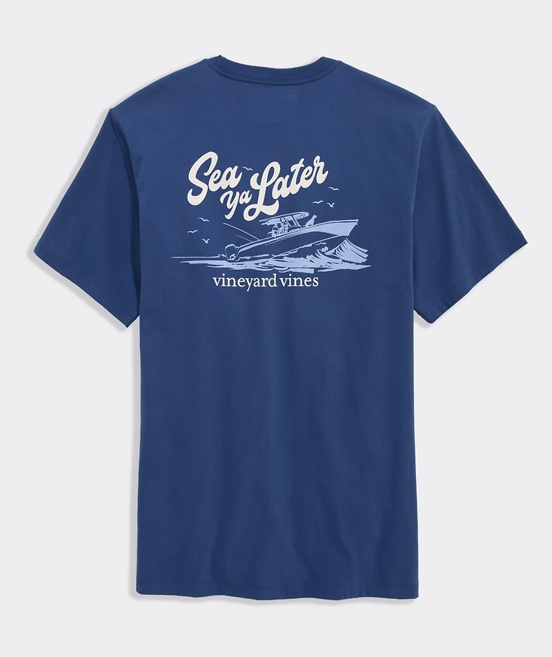Sea Ya Later Short-Sleeve Pocket Tee
