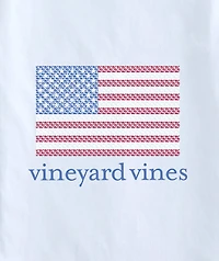 OUTLET Boys' American Flag Whales Short-Sleeve Pocket Tee