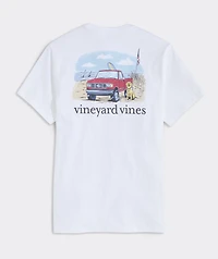 Truck On The Beach Short-Sleeve Pocket Tee