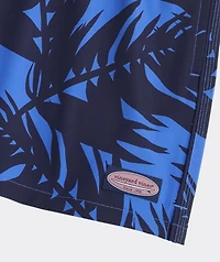 5 Inch Printed Piped Chappy Swim Trunks