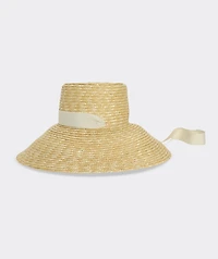 Straw Hat With Ribbon