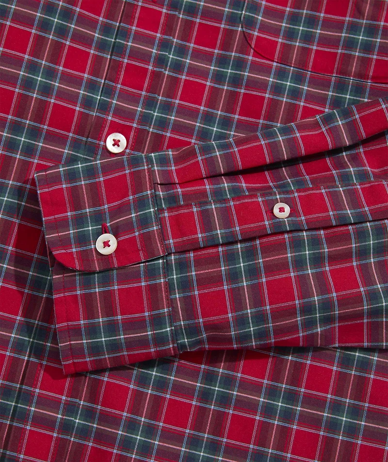Yuletide Tartan Performance Cotton Slim Fit Shirt