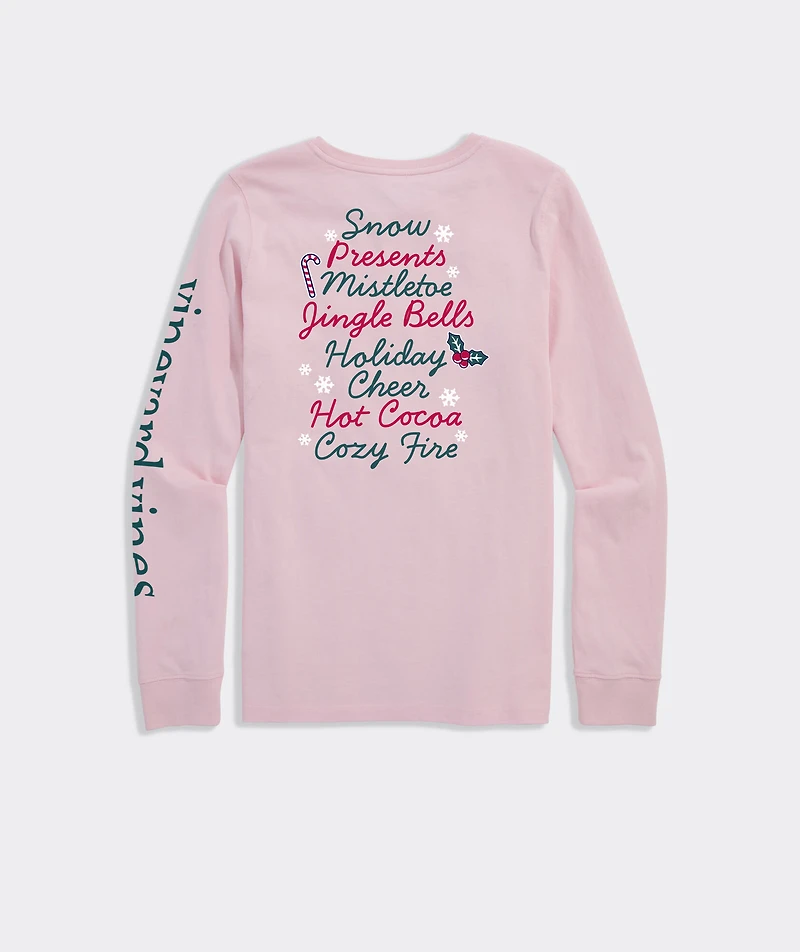Holiday Cheer Long-Sleeve Pocket Tee