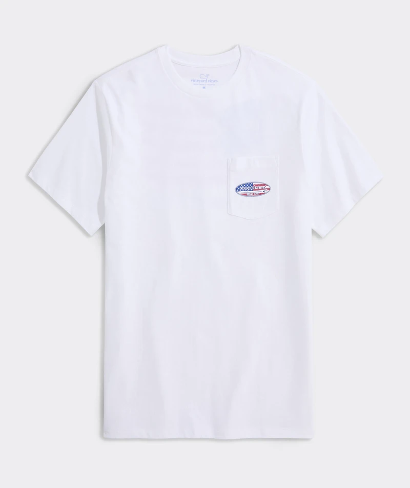 Surf Chappy Short Flag Short-Sleeve Pocket Tee