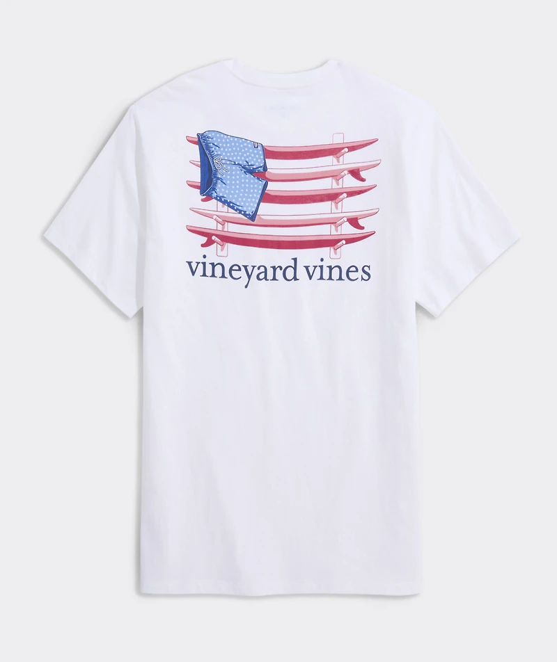 Surf Chappy Short Flag Short-Sleeve Pocket Tee