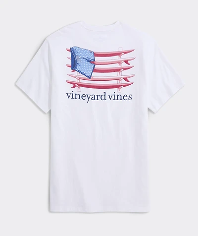 Surf Chappy Short Flag Short-Sleeve Pocket Tee