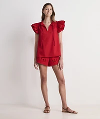 Adare Eyelet Top
